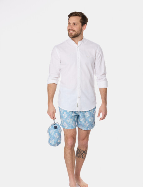 SHORT DE BAÑO ESTAMPADO Verde