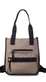 MOCHILA CARTERA CRETA TOPO OSCURO