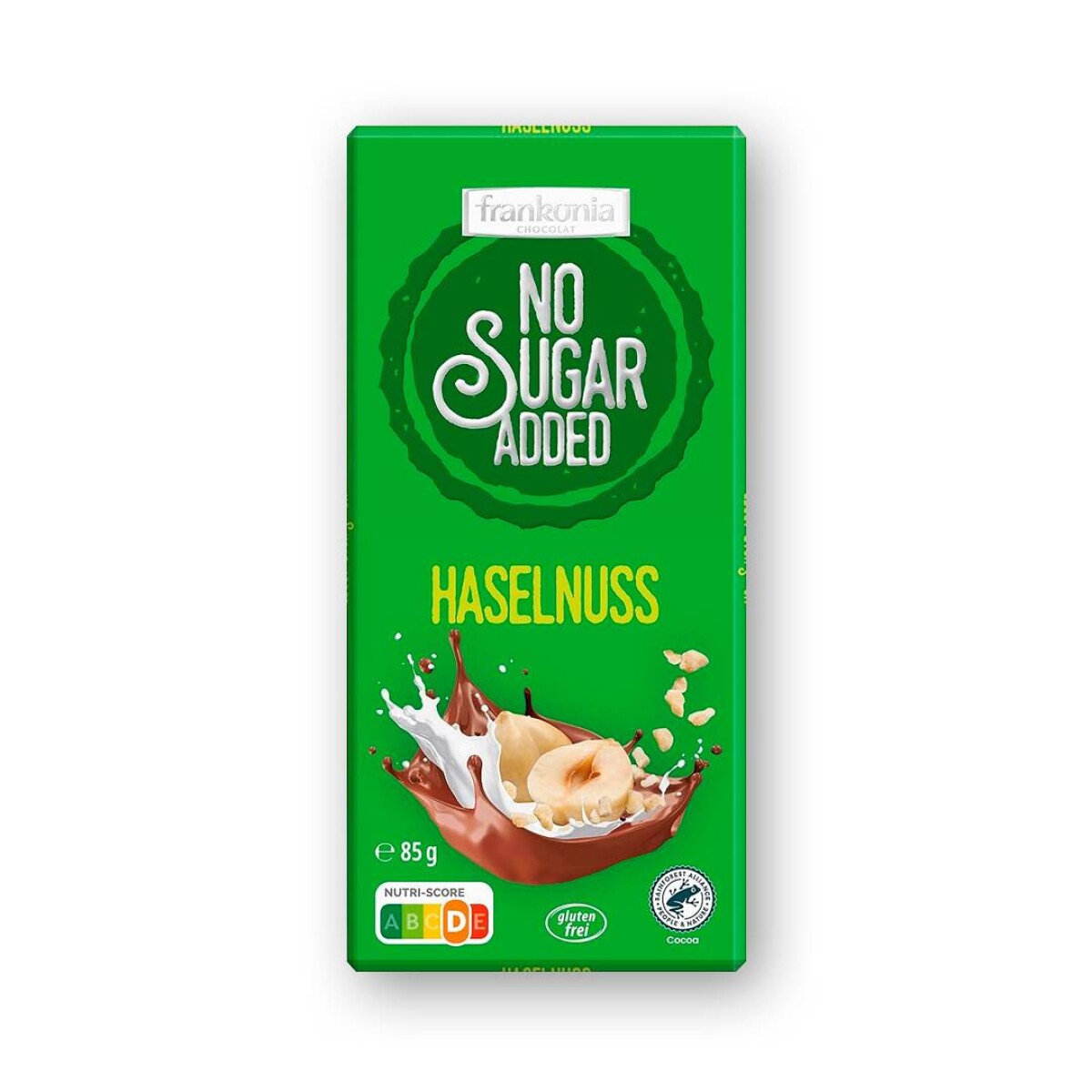 Chocolate con avellanas Frankonja Sin Azucar - 80 gr 