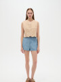 Chaleco Pufia Beige Claro