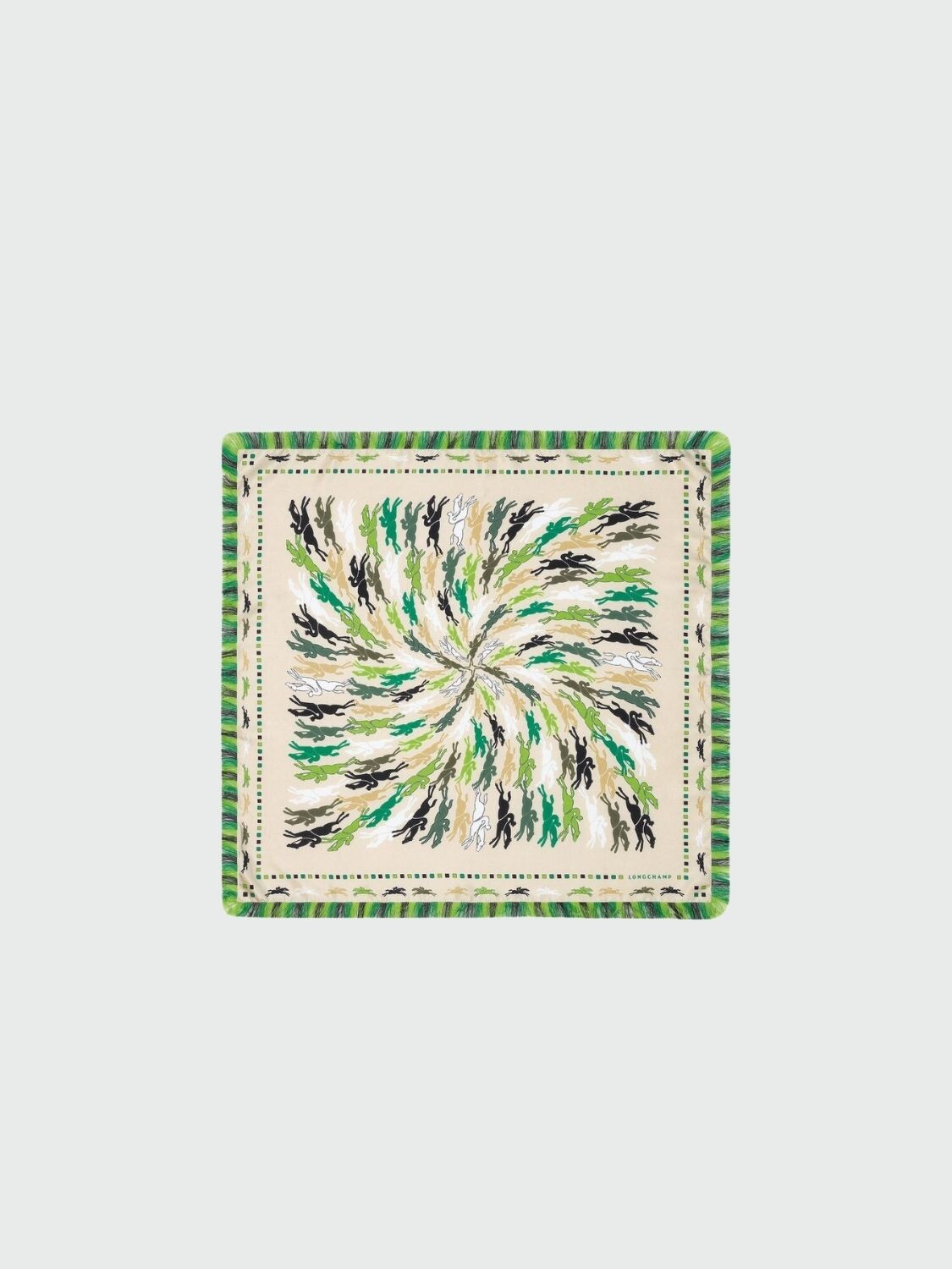 Longchamp -Pañuelo de seda, Longchamp Verde