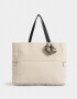 Shopper Cartera Shopper Con Pouch - Blanco Crudo
