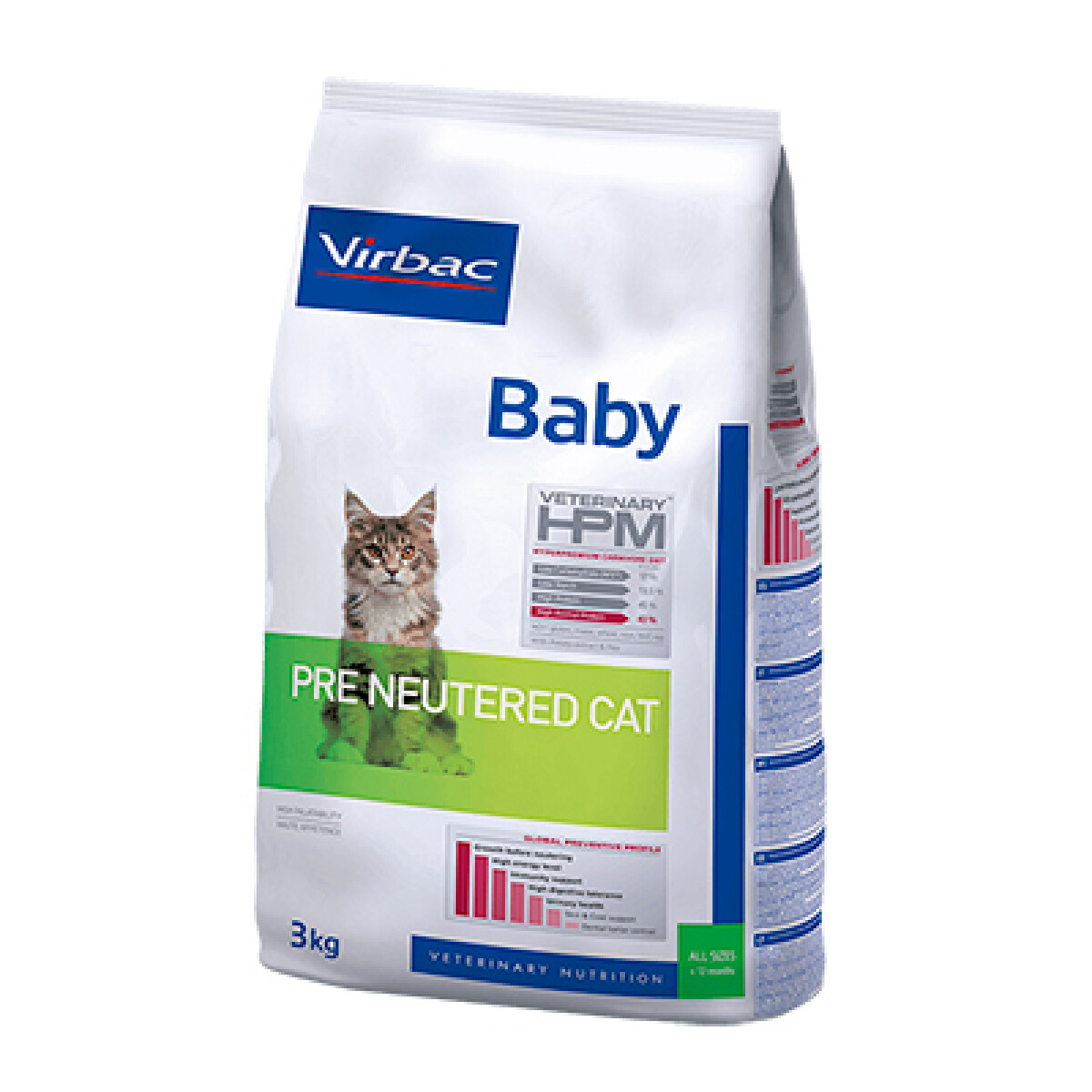 VIRBAC CAT BABY PRE NEUTERED 3KG - Unica 