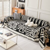 Manta sillon y cama triángulos 180x230cm negro