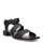 Sandalias de Mujer Bottero Cuero Calado Negro