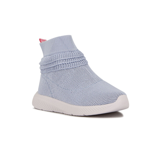 Molekinha Calzado Deportivo Mid Casual Tejida Suela De Goma Azul Jean-plata