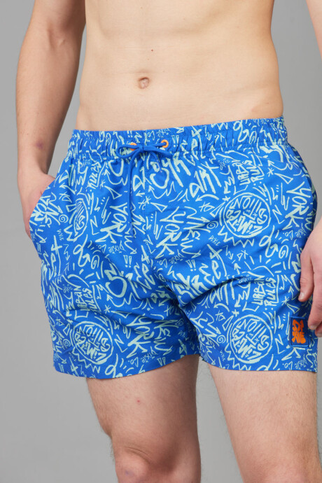 SHORT AKIM DIXIE Azul