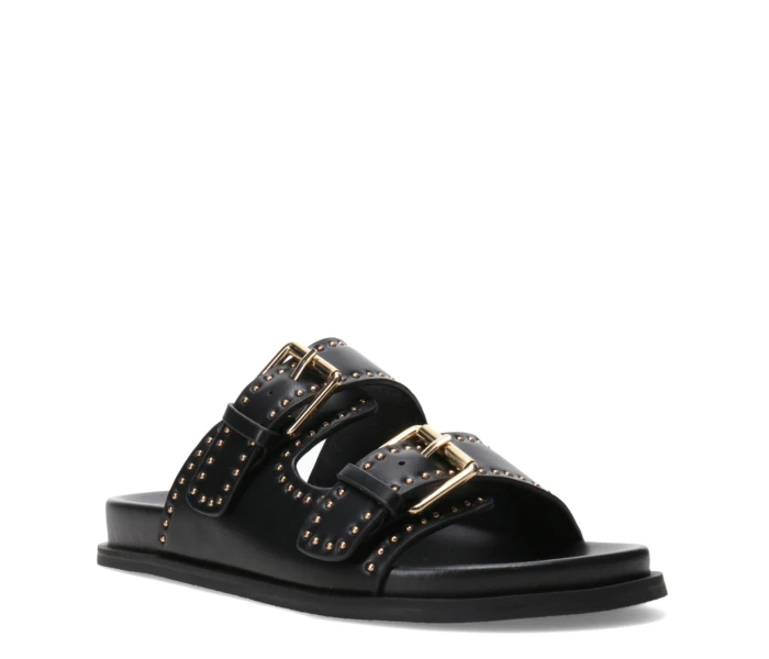 Sandalia TIVOX con hebilla y tachas Black
