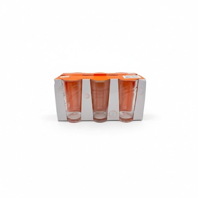 VASO DE VIDRIO JX SET x6 • 180ml VASO DE VIDRIO JX SET x6 • 180ml