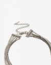 Collares Largos Metal Collar Largo Mesh Metálico - Plateado Antique Silver