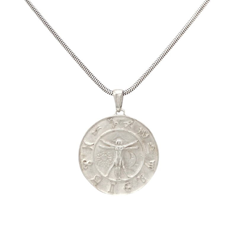 Dije Vitruvio-Plata 925-Sin Piedra-CP3127 sinpiedra