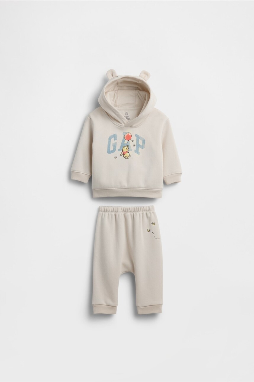 Set Canguro Y Pantalòn Pooh Bebé Chino