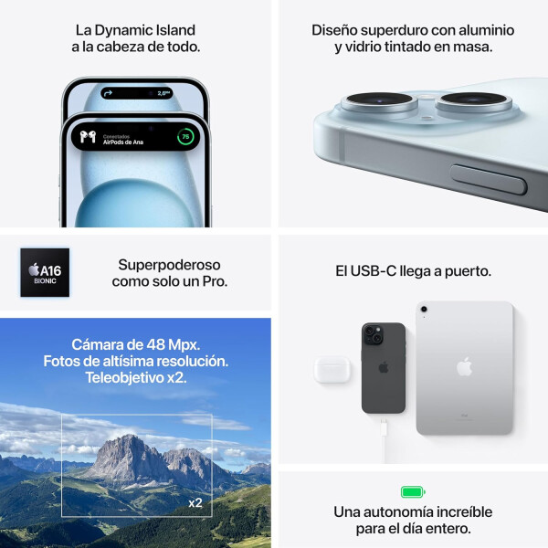 Iphone 15 6/128 Gb 5g Open Box VERDE