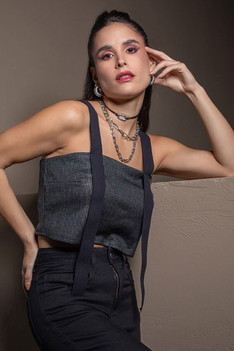 Camisilla Camila. Negro