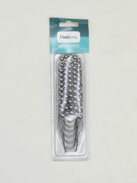 GANCHOS METALICOS X12 GRIS