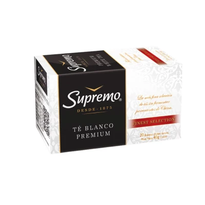 Té Blanco Supremo 20 Unidades Supremo Te Blanco X 20