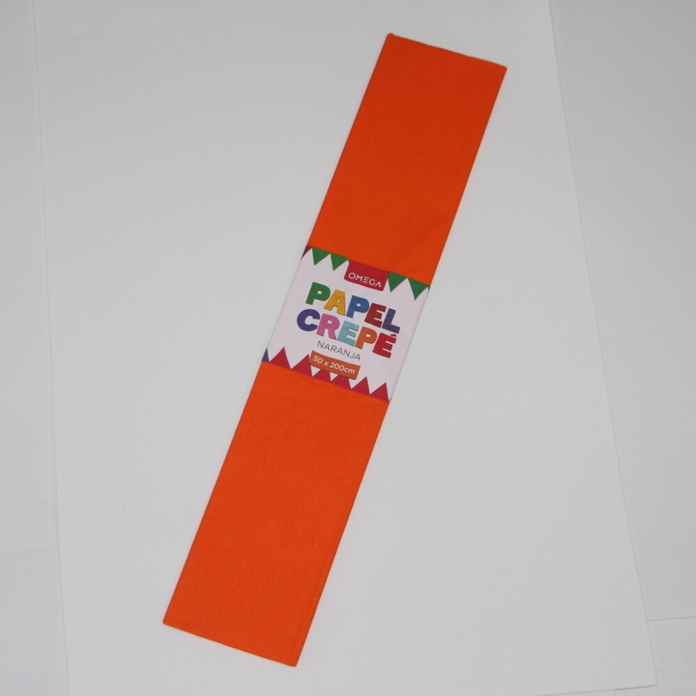 PAPEL CREPE 2MTS.X0.50 COLOR NARANJA