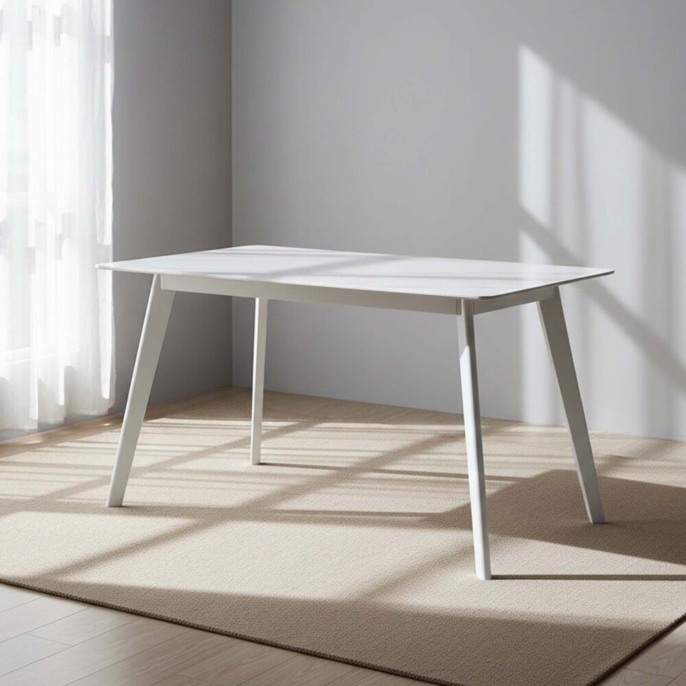 MESA DE COMEDOR MDF BLANCO SNOW