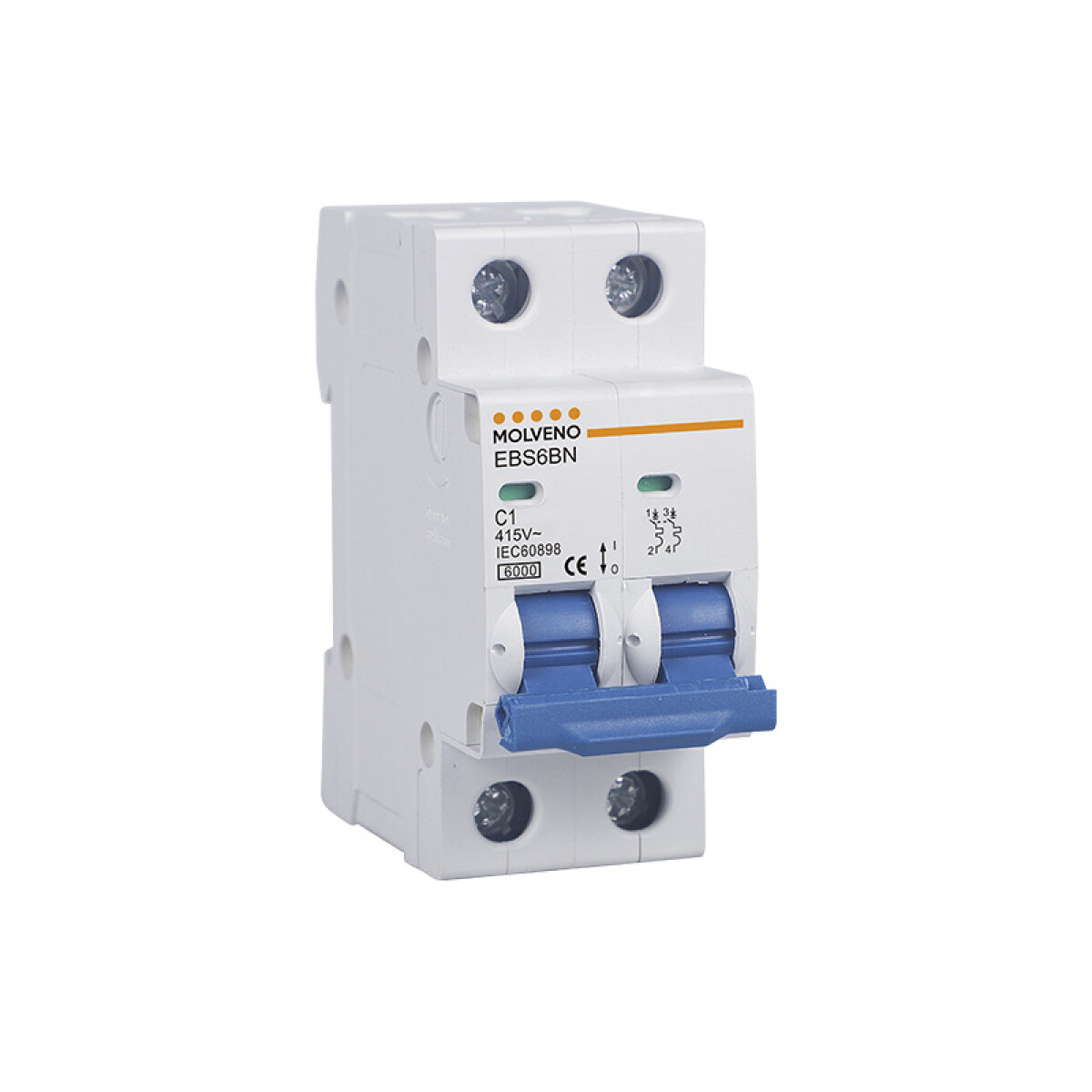 Interruptor Termomagnético 40A Tipo C 2P 