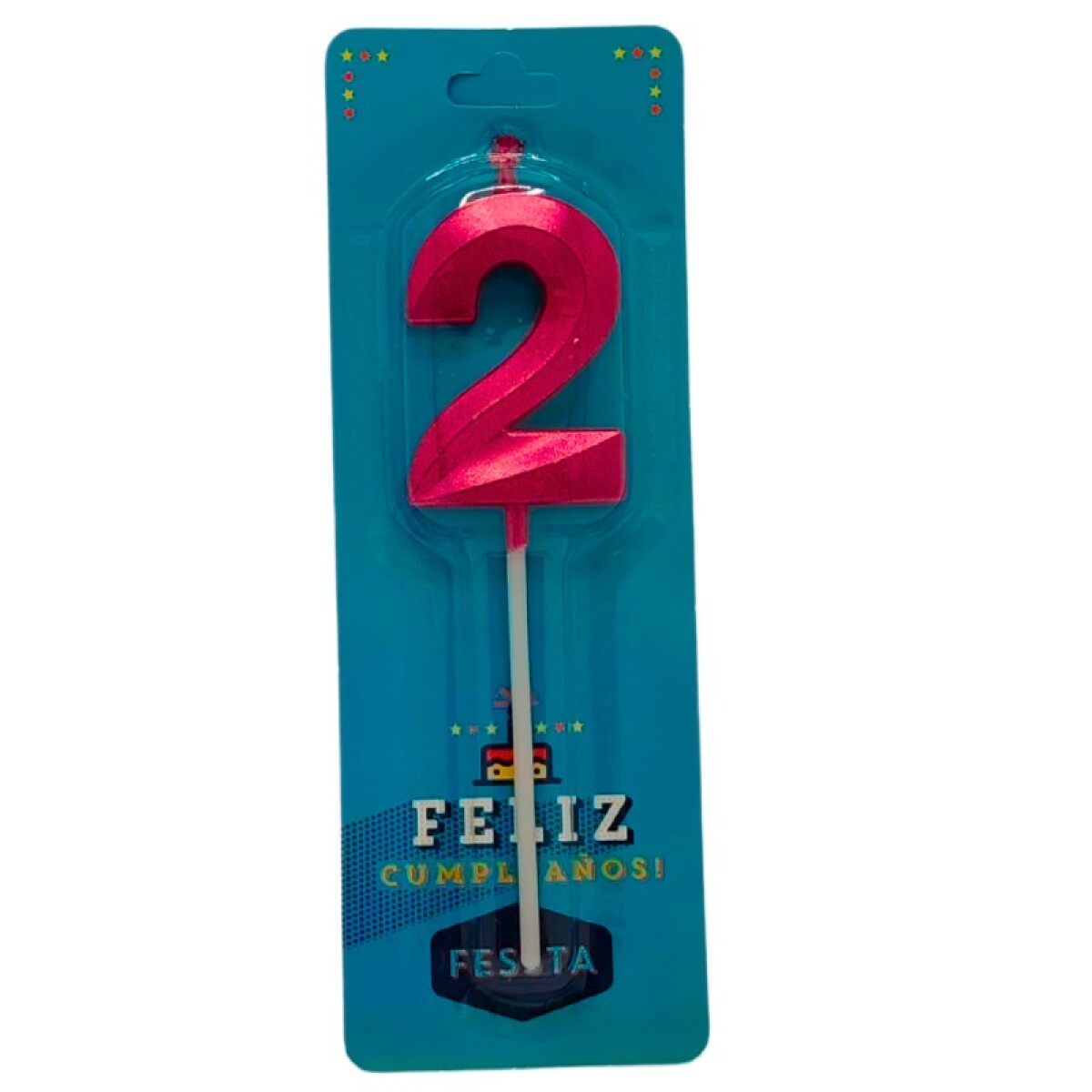 Vela Número 3D Chica Roja - DOS 