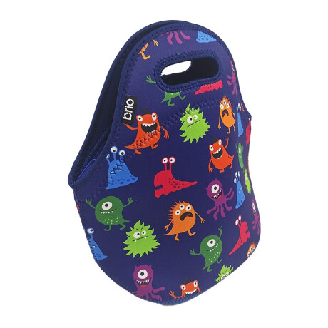 Lunchera de Neopreno Brio Bolso Térmico Bebida Comida c/ Asa Monstruos