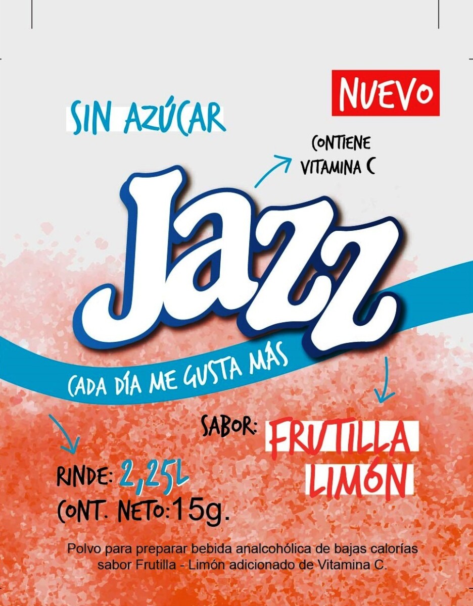 REFRESCO POLVO JAZZ S/AZUCAR FRUTILLA/LIMON 2.25LT 