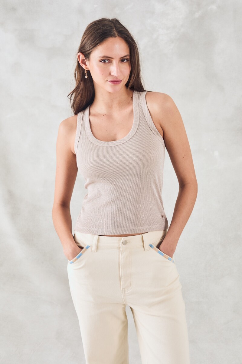 Musculosa Lurex Crudo