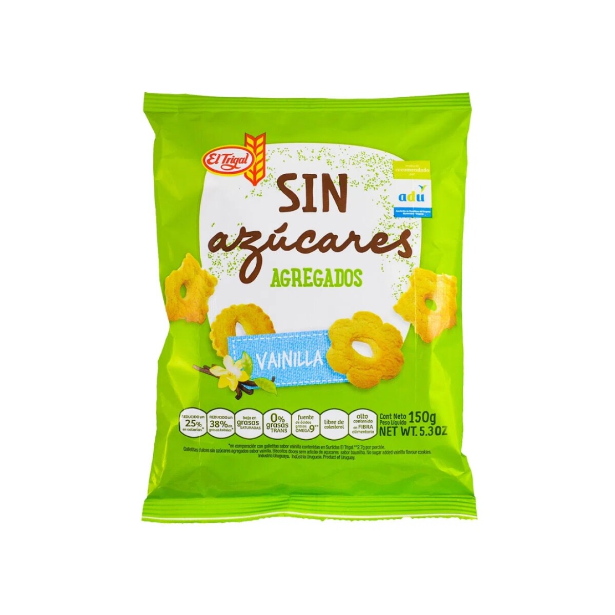 Galletas Vainilla El Trigal Sin Azúcar 