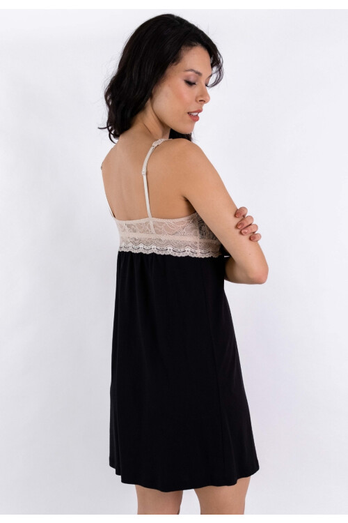 CAMISOLIN EN ALGODÓN PIMA PERUANO NEGRO