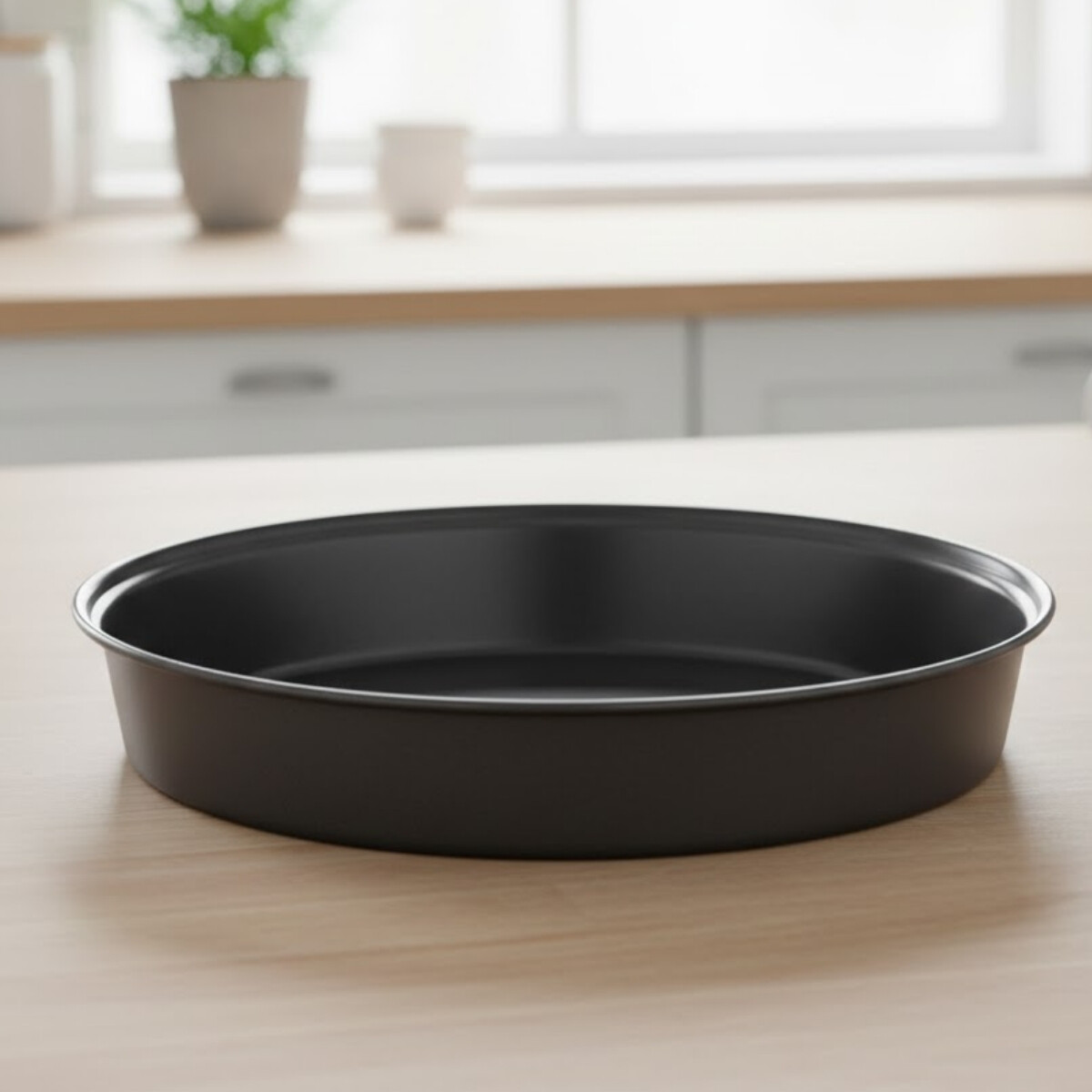 Tortera redonda antiadherente 24 cm - GRIS 