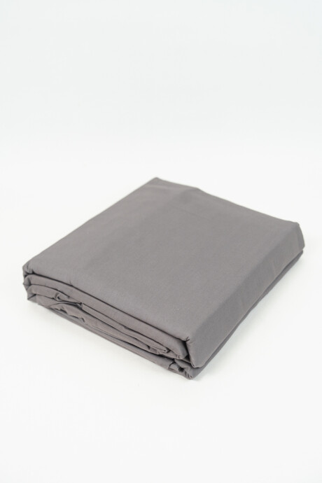 Sábanas 2 Plazas Queen 200 Hilos Gris Oscuro