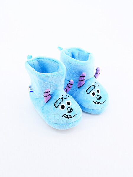 PANTUFLAS SULLEY FACE TURQUESA
