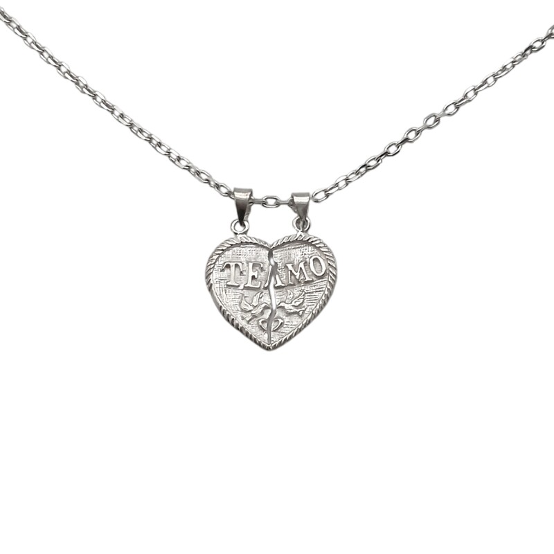 Dije Corazón Te amo-Plata 925-Sin Piedra-CP3276 sinpiedra