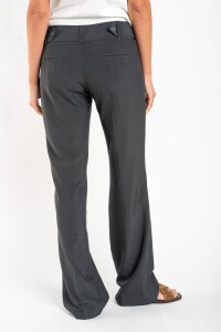 Pantalón Bengalina Recto Línea E.*- Gris Melange