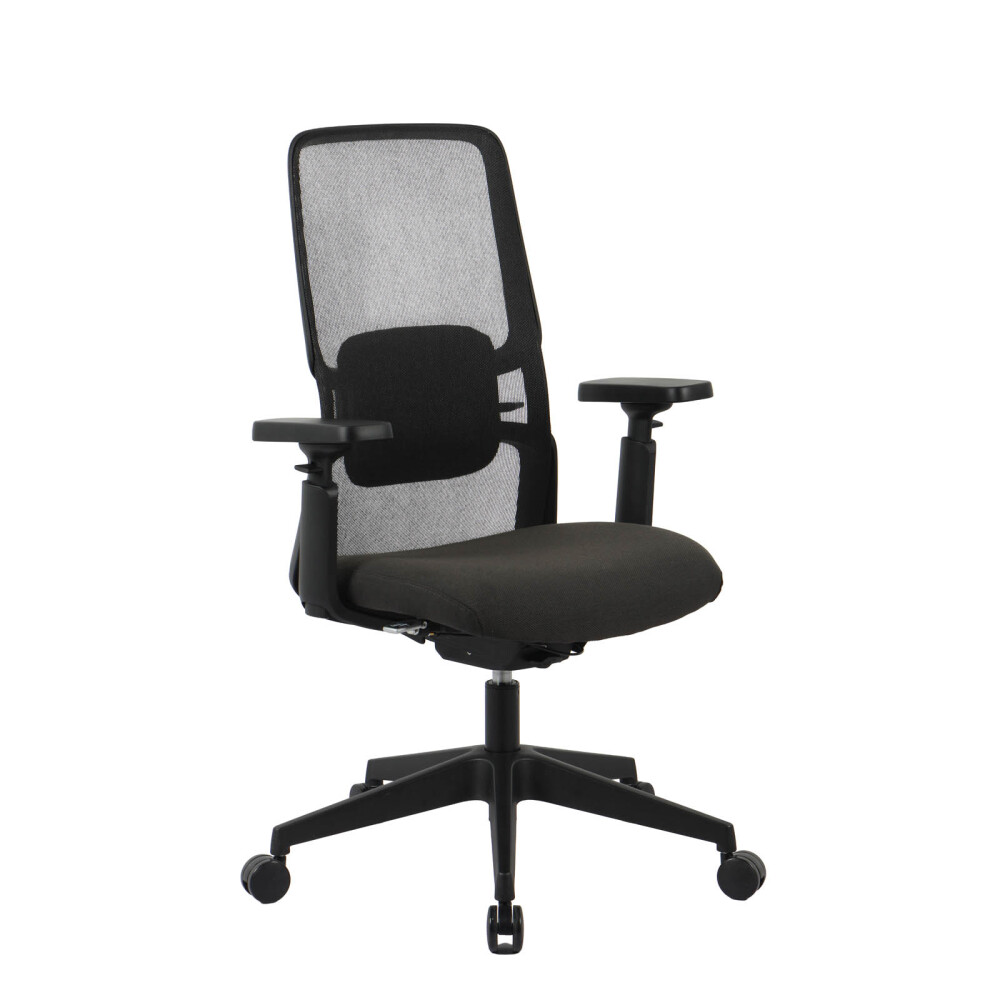 SILLA DE OFICINA MALLA-Y-POLIPROPILENO NEGRO M2