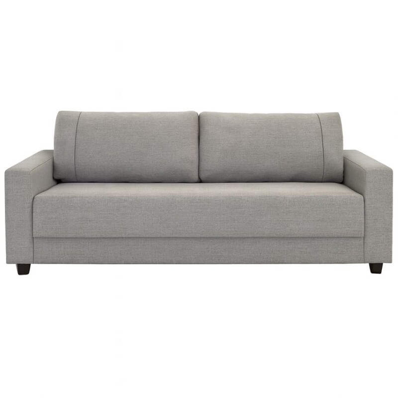 Sofa 3 cuerpos tela tramada gris con puntos negros y crudos. Sofa 3 cuerpos tela tramada gris con puntos negros y crudos.