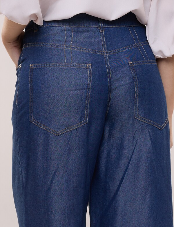 Pantalon Denim Wide Leg JEAN OSCURO