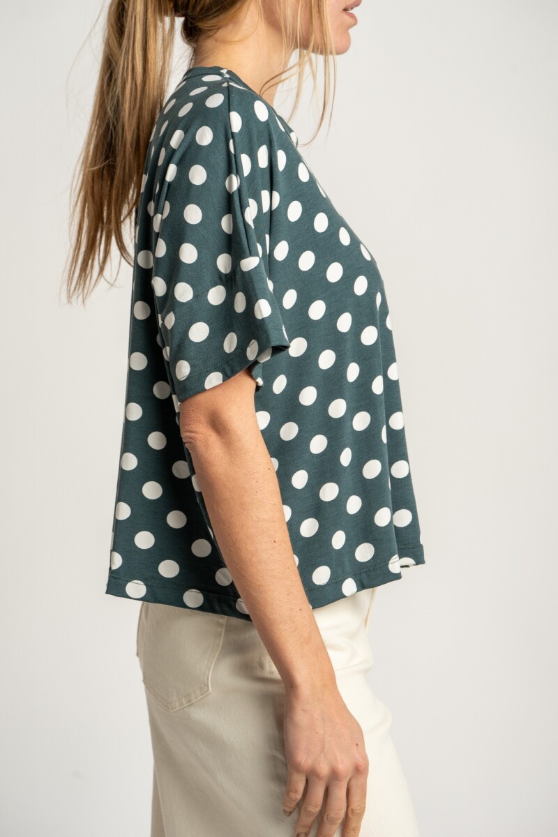 Remeron Lunares Verde