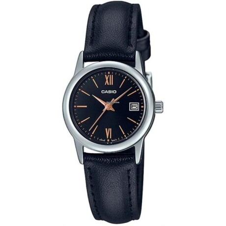 RELOJ CASIO LTPV002L-1B3UDF CLÁSICO CUERO NEGRO 0