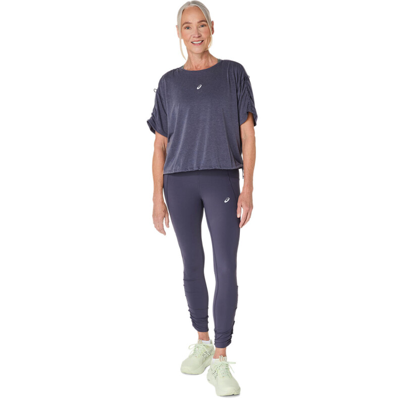 Polo Running Nagino Run Adjustable SS Top Mujer Indigo Fog