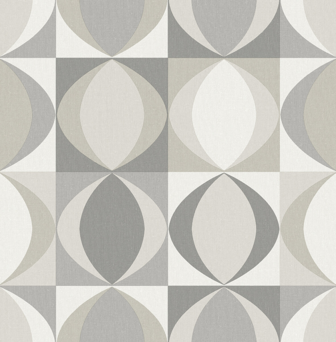 COLECCIÓN BLUEBELL - ARCHER GREY LINEN GEOMETRIC - 