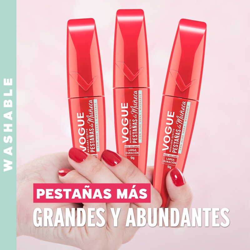 Mascara De Pestañas Vogue Efecto Pestañas De Muñeca 9 Grs. Mascara De Pestañas Vogue Efecto Pestañas De Muñeca 9 Grs.