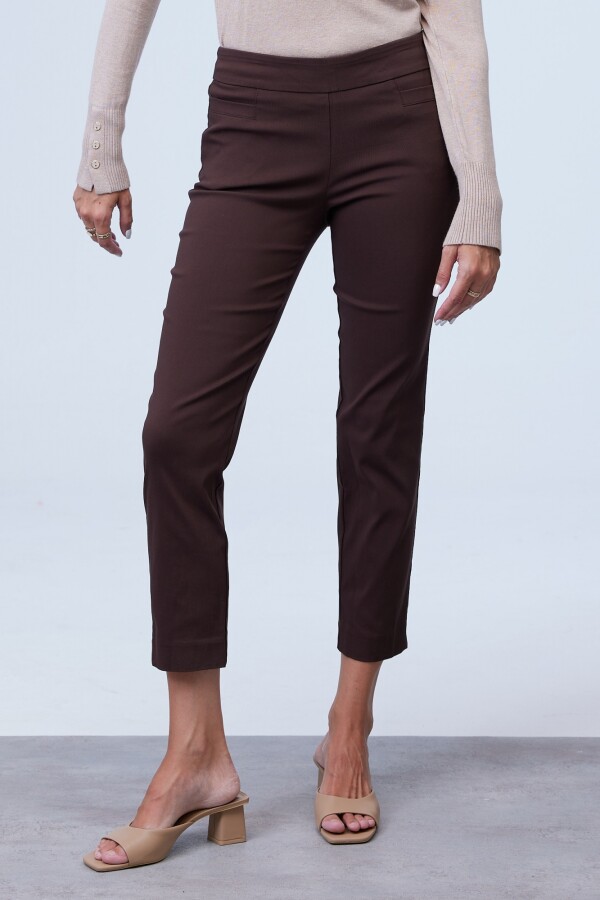 Pantalon Recto Moldeador MARRON