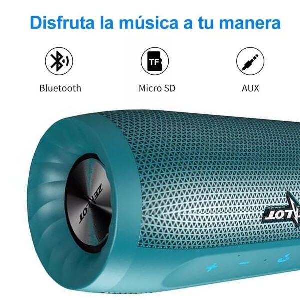 Parlante Zealot Bluetooth S16 VERDE