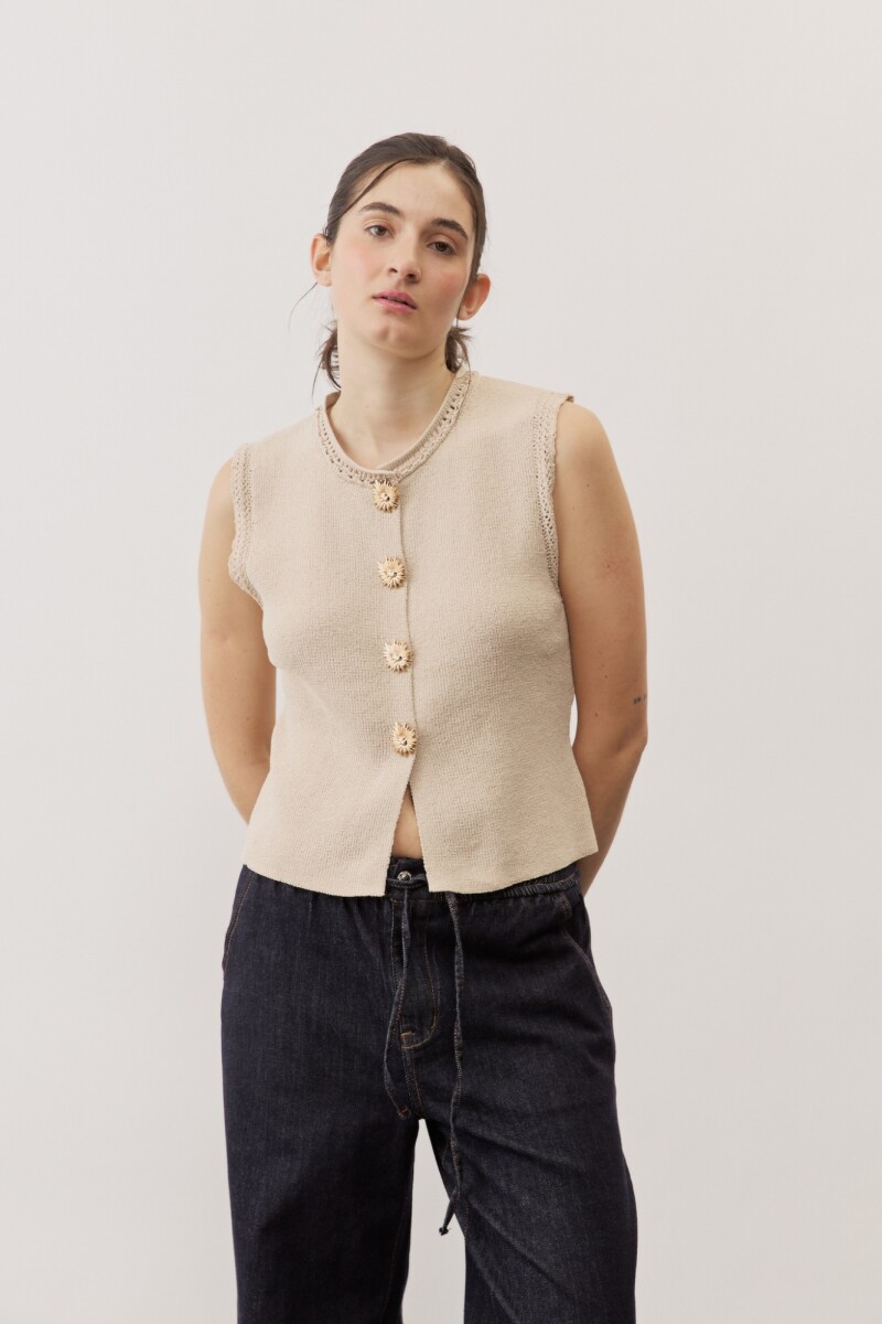 Chaleco Teixit BEIGE