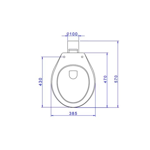 Inodoro corto blanco salida trasera Ravena Inodoro Corto Blanco Salida Trasera Ravena