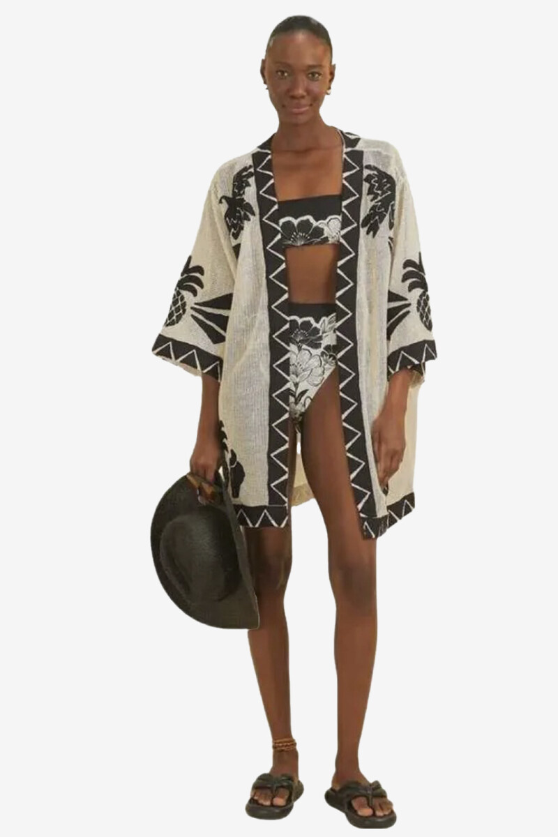 KIMONO TROPICALIA Blanco