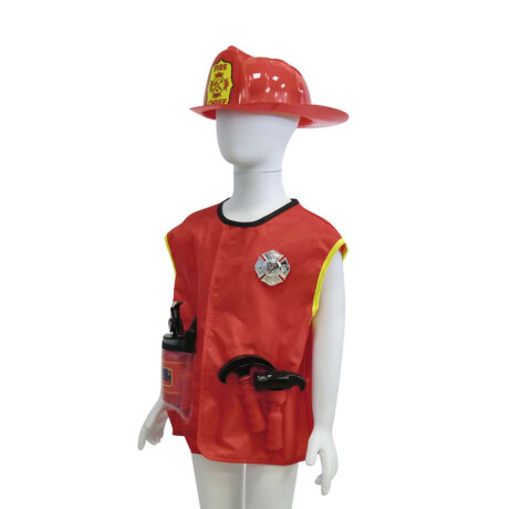 Disfraz Infantil de Bombero Con Accesorios Para Halloween