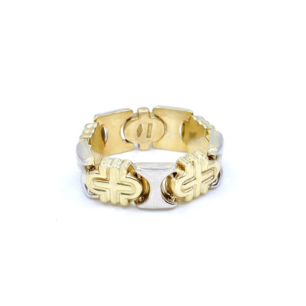 Anillo En Oro 18K De 2 Tonos Anillo En Oro 18K De 2 Tonos