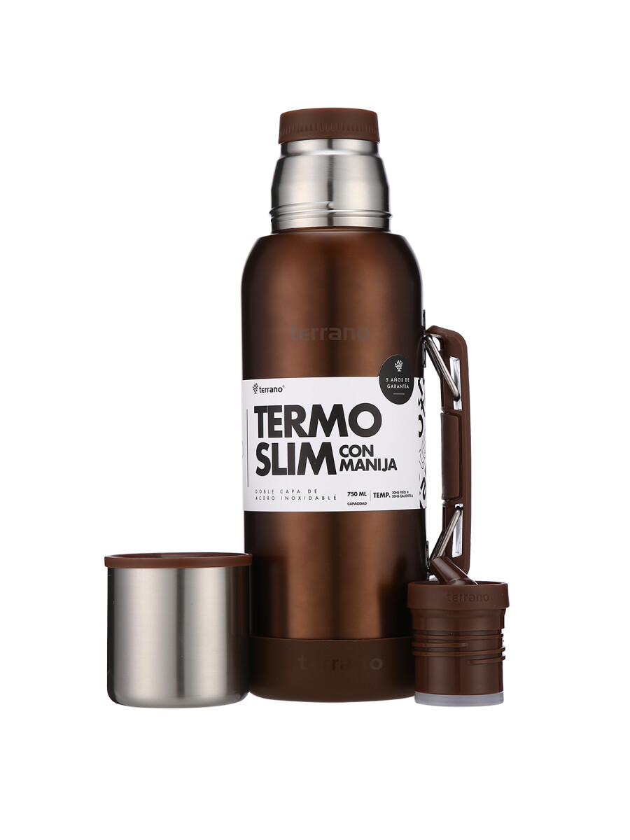Termo Slim 750mL. con Base Silicona - Copper 
